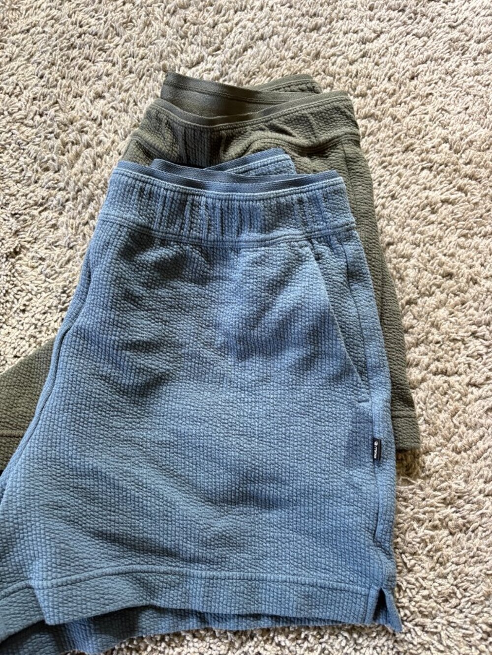 [2 pair] MPG Solace Textured Short Kambaba green and Petrol blue - M